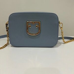 Furla Brava Mini Crossbody in Violetta color-Excellent Condition